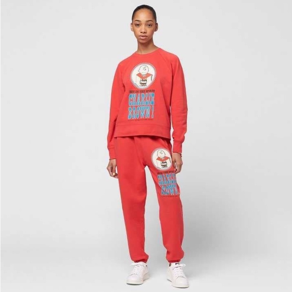 Marc Jacobs Women Sweatshirt + Joggers Bundle Size S/M Red Lounge Set
